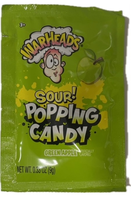 Warheads Popping candy appel